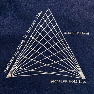 Elbert Hubbard Positive Negative Hoodie